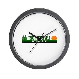 Teddy Roosevelt National Park Wall Clock for $18.00