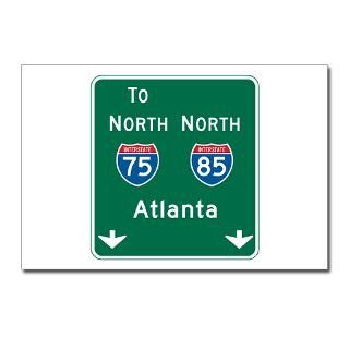 75 Gifts  75 Postcards  Atlanta, GA Highway Sign Postcards
