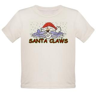 SANTA CLAWS CRAB Organic Toddler T Shirt