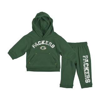 Green Bay Packers Toddler Green Pullover Fleece Hoodie and Pant Set by