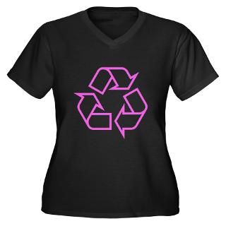 pink recycle women s plus size v neck dark t shirt $ 28 77
