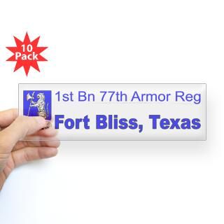 Fort Bliss Stickers  Car Bumper Stickers, Decals