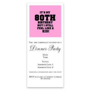 Pink 80th Birthday Invitations by Admin_CP1147651  506898813