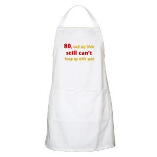 80Th Birthday Aprons  Custom 80Th Birthday Aprons