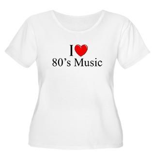 Love (Heart) 80s Music Plus Size T Shirt by ILoveGiftShop