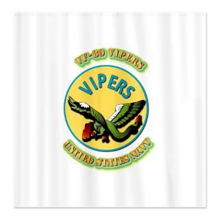 80 Gifts  80 Bathroom  US   NAVY   VF 80 Vipers Shower Curtain