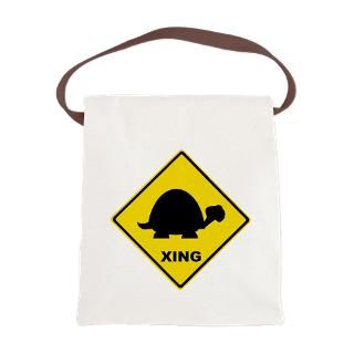 turtle crossing canvas lunch bag $ 14 85
