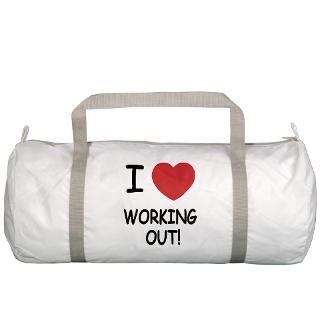 Aerobic Gifts  Aerobic Bags  I heart working out Gym Bag