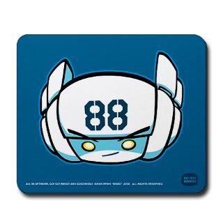 White Robot 88 on Blue Mousepad for $13.00