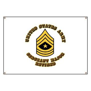 Army   Sergeant Major   Retired Banner for $59.00
