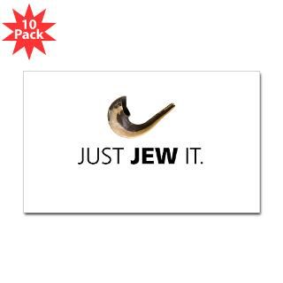 Just Jew It Rectangle Sticker 10 pk)