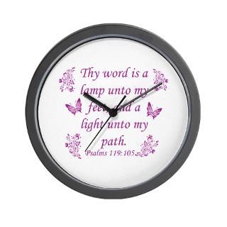 Inspirational Bible sayings Wall Clock for $18.00