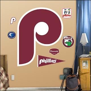 philadelphia phillies classic logo fathead wall graphic $ 89 99
