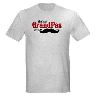 Best Grandpas Have Mustaches T Shirt by pinkinkart