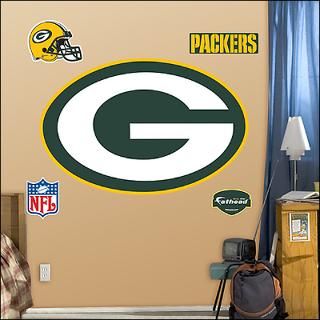 green bay packers logo fathead wall graphic $ 89 99