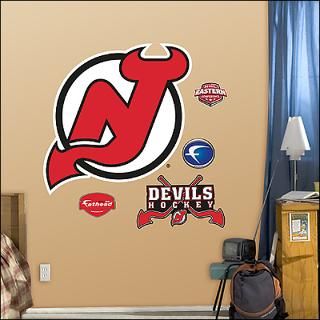 new jersey devils logo fathead wall graphic $ 89 99