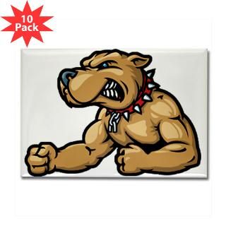 Pitbull Negative Rectangle Magnet (10 pack)