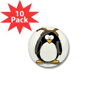 Reindeer penguin 3.5 Button (100 pack)