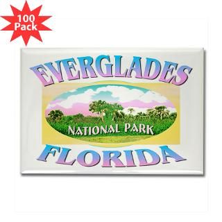 Alligator Magnets  Everglades Florida Rectangle Magnet (100 pack