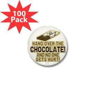 Addiction Buttons  Hand over the CHOCOLATE Mini Button (100 pack