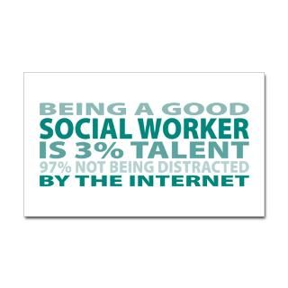 Good Social Worker Rectangle Sticker by threepercent