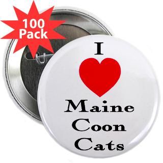 love Maine Coon Cats Mini Button (100 pack)