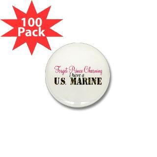 Marine Buttons  Forget Prince Charming I ha Mini Button (100 pac