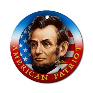 ap abraham lincoln round ornament $ 9 99