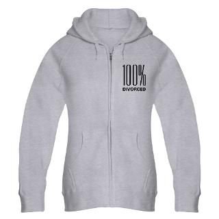 100 Gifts  100 Sweatshirts & Hoodies  100% Divorced Zip Hoodie