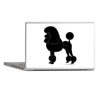 Black Gifts  Black Laptop Skins  Poodle Silhouette Laptop Skins