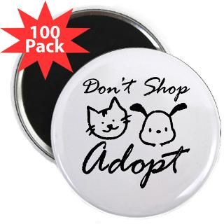 don t shop adopt 2 25 magnet 100 pack $ 105 99