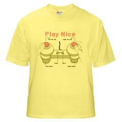 Play Nice Controller T Shirt by MFUnicorn