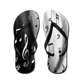 Barefoot Gifts  Barefoot Bathroom  Music Note Flip Flops