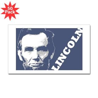 president lincoln rectangle sticker 50 pk $ 113 99