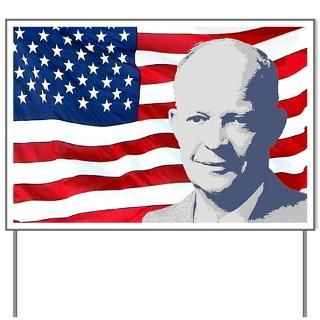 Eisenhower and Flag  History and Science T shirts