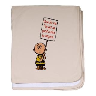 Charlie Browns Campaign baby blanket