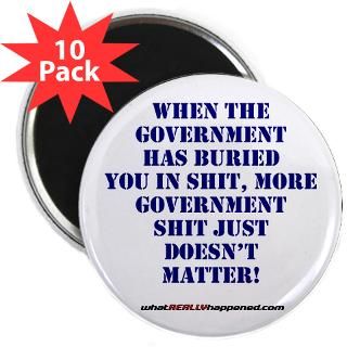 Government buries 2.25 Magnet (10 pack)