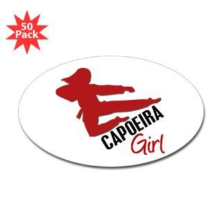 capoeira girl oval sticker 50 pk $ 115 99