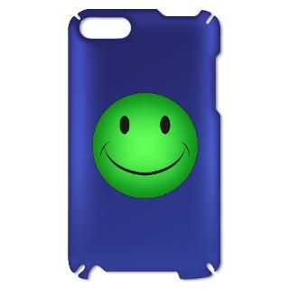 60S Gifts  60S iPod touch cases  Green Smiley iPod Touch Case