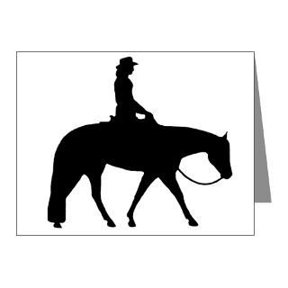 Western silhouette female Note Cards (Pk of 20)