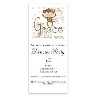 Pink Monkey Invitations  Pink Monkey Invitation Templates