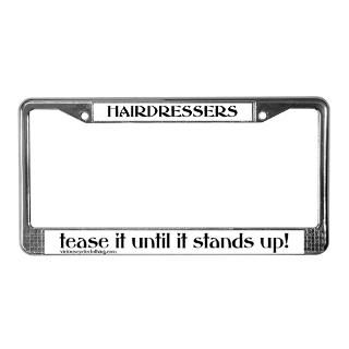 Hairdresser License Plate Frame  Buy Hairdresser Car License Plate