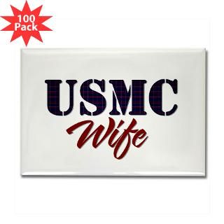 usmc plaid wife rectangle magnet 100 pack $ 141 99