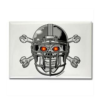 bones football helmet rectangle magnet 100 $ 142 99 skull bones