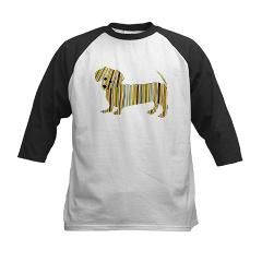 Striped Dachshund Puppy Body Suit by dreamdogsstore