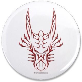 Red Dragon Head Rectangle Magnet (100 pack)
