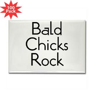 bald chicks rock rectangle magnet 100 pack $ 147 99