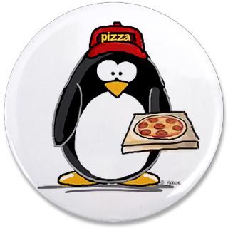 Pizza Penguin 3.5 Button (100 pack)