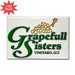 grapefull sisters vineyard rectangle magnet 100 p $ 151 99