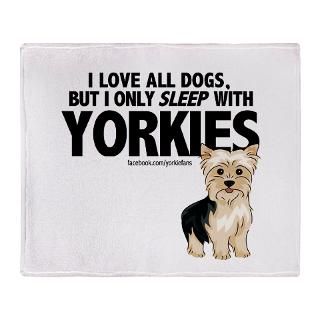 Sleep with Yorkies Stadium Blanket